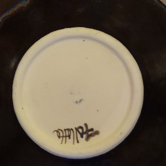 Kent Follette pottery bread and oil plate - Picture 7 of 8